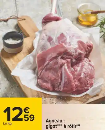 Carrefour Agneau : gigot à rôtir offre
