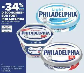 Carrefour Philadelphia bon plan sur tout philadelphia offre