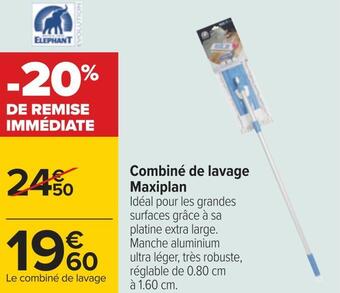 Carrefour Elephant combiné de lavage maxiplan offre