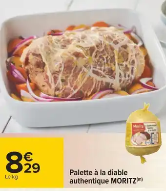 Carrefour Moritz palette à la diable authentique offre