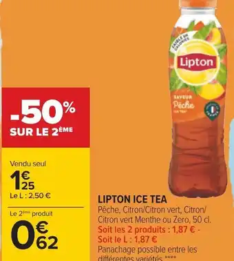 Carrefour Lipton lipton ice tea offre