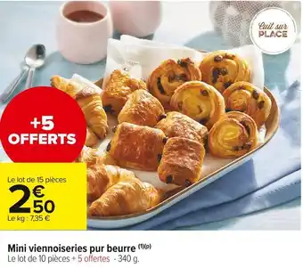 Mini viennoiseries pur beurre