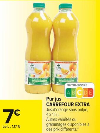 Carrefour Market Carrefour extra pur jus offre