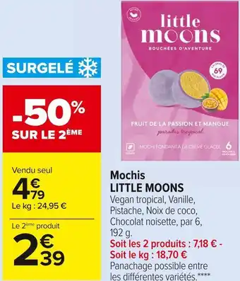 Carrefour Market Little moons mochis offre