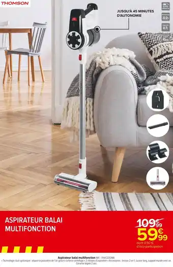 Carrefour Market Aspirateur balai multifonction offre