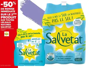 Carrefour Market Salvetat bon plan sur toutes les eaux natures salvetat offre