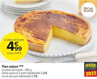 Carrefour Market Flan nature offre