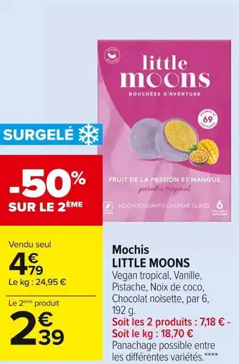 Carrefour Market Little moons mochis offre
