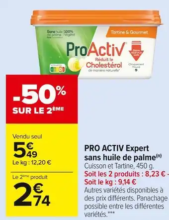 Carrefour Market Pro activ pro activ expert sans huile de palme offre