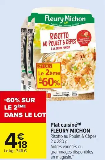 Carrefour Market Fleury michon plat cuisiné offre