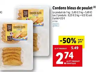 Cordons bleus de poulet