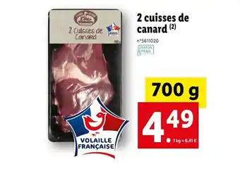 Lidl 2 cuisses de canard offre