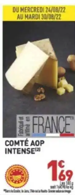 Grand Frais Comté aop intense offre