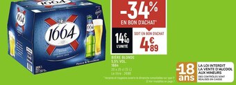 Petit Casino 1664 bière blonde 5,5% vol. offre
