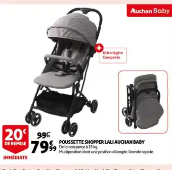 Auchan Poussette Shopper Lali Auchan Baby offre