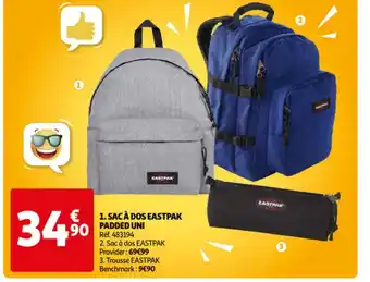 Auchan Sac à Dos Eastpak padded Uni offre