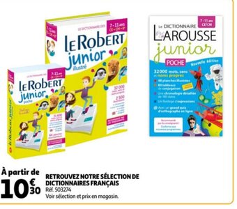 Auchan Retrouvez Notre Sélection de Dictionnaires Français offre