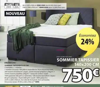 JYSK Sommier Tapissier Plus C60 offre