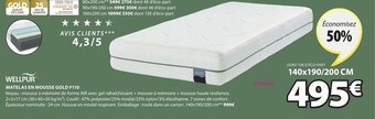 JYSK Matelas En Mousse Gold F110 offre