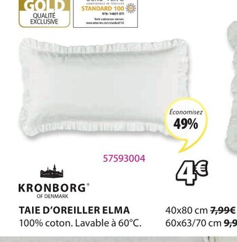 JYSK Taie d'Oreiller Elma offre