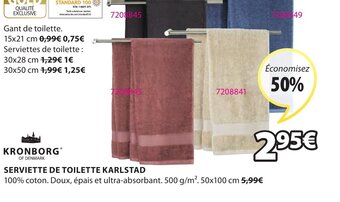 JYSK Serviette de Toilette Karlstad offre