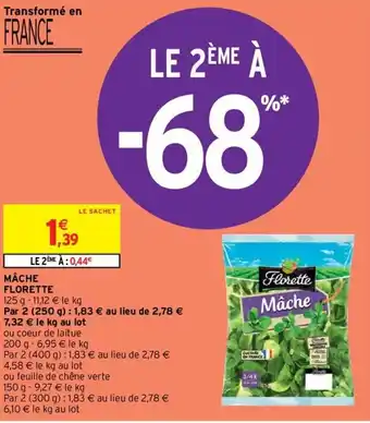Intermarché Florette Mâche offre