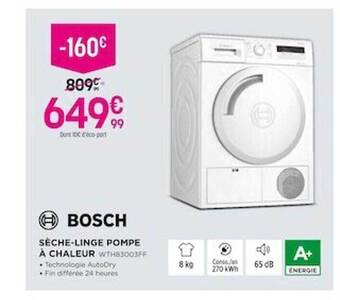 Pulsat Bosch sèche-linge pompe à chaleur offre