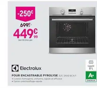Pulsat Electrolux four encastrable pyrolyse offre
