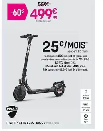 Pulsat Ducati trottinette électrique offre