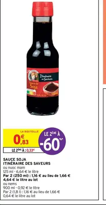 Intermarché Sauce Soja Itinéraire Des Saveurs offre
