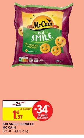 Intermarché Mc Cain Kid Smile Surgelé offre