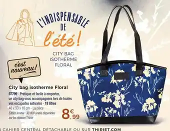 Thiriet City bag isotherme floral offre