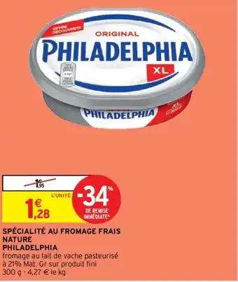 Philadelphia Spécialité Au Fromage Frais Nature