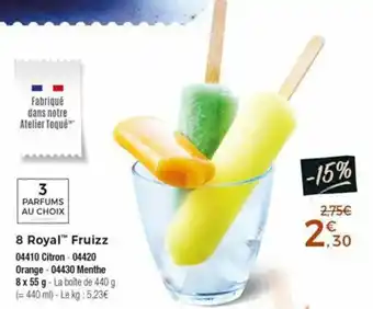Thiriet 8 Royal fruizz offre