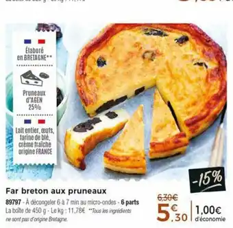 Far breton aux pruneaux