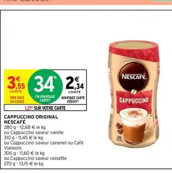 Intermarché Nescafé Cappuccino Original offre