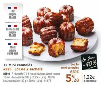 Thiriet 12 Mini cannelés offre