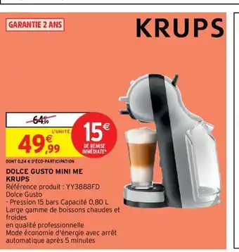 Intermarché Krups Dolce GUsto Mini Me offre