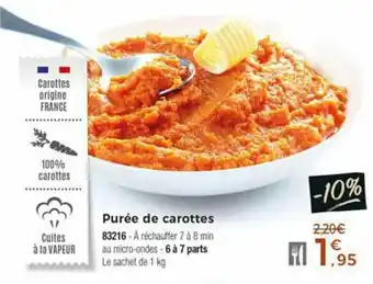 Thiriet Purée de carottes offre
