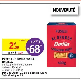 Barilla Pâtes Al Bronzo Fusilli