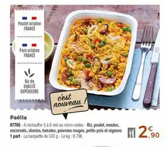 Thiriet Paella offre