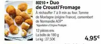 Thiriet Duo de crousti'fromage offre