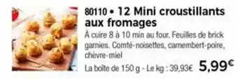 Thiriet 12 Mini croustillants aux fromages offre