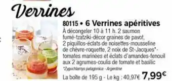 Thiriet 6 Verrines apéritives offre