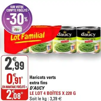 Haricots verts extra fins D'Aucy