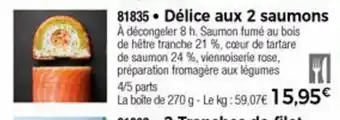 Thiriet Délice aux 2 saumons offre
