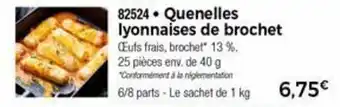 Thiriet Quenelles iyonnaises de brochet offre