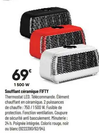 Bricorama Soufflant céramique fifty offre