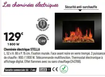 Cheminée électrique stella
