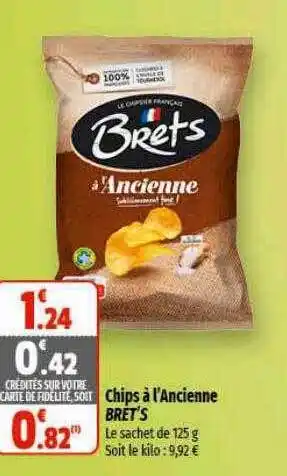 Coccimarket Chips à l'ancienne bret's offre